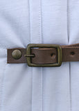 Gambeson with buckles, off-white
