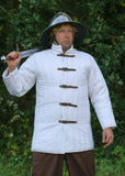 Gambeson with buckles, off-white