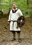Bouclier rond avec raccords en acier