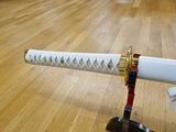 Wakizashi en acier doré plié